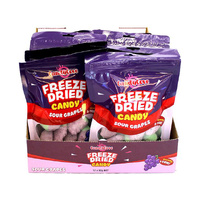 CANDYCOVE FREEZE DRIED CANDY SOUR GRAPES 50G UN12