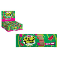 SOUR STRAPS WATERMELON 50G UN24