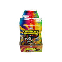 CANDYCOVE CRUNCH BELTS RAINBOW 100G UN18