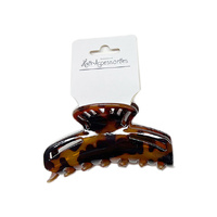 HAIR CLAW BROWN AMBER SOLD QTY 12