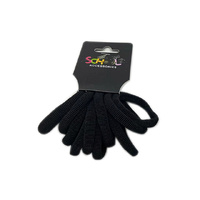 SCHOOL BLACK HAIR BANDS 10PC QTY 12