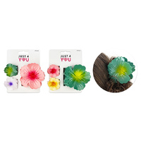 CLAW CLIP 3PK HIBISCUS FLOWER QTY 12