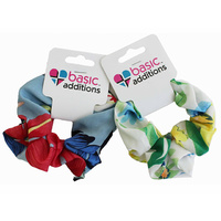 TROPICAL FLOWER 5CM SCRUNCHIE