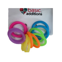 MULTI COLUR RUBBER ELASTICS X12