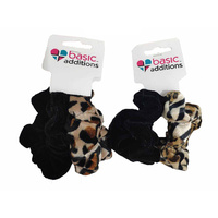 VELVET SCRUNCHIE LEOPARD SOLD QTY12