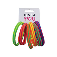 ELASTIC STRIPLE NEON 8MM 6PK SOLD QTY12
