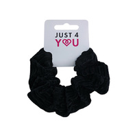 SCRUNCHIE VELVET RIBBED ASST UN12