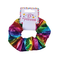 SCRUNCHIE RAINBOW METALLIC SOLD QTY12