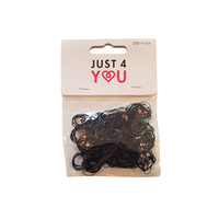 ELASTIC BLACK RUBBER 250PK SOLD QTY12
