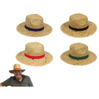 36CM PANAMA HAT 4ASST