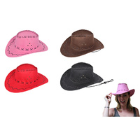 SUEDE LOOK COWBOY HAT 2ASST