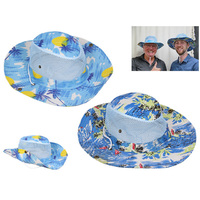 38CM SUMMER BEACH HAT 2ASST