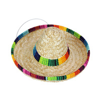 14CM MINI MEXICAN COLOURFUL HAT QTY 12