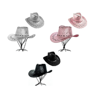 PARTY HAT COWBOY SEQUIN 3ASST