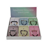 WELLNESS CRYSTAL ROCK QUARTZ BRACELET 6ASST UN36