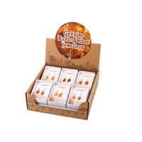 AMBER EARRINGS IN GIFT BOX UN12