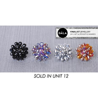 *EQLB CRYSTAL FLOWER RING UN12