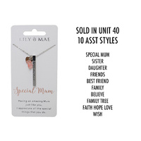 PERSONALISED NECKLACE 6ASST SOLD QTY 12
