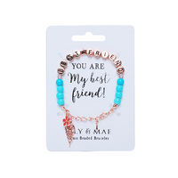 BEST FRIEND BEADED BRACELET SOLD QTY2