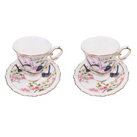 BLUE WREN 2 CUP & 2 SAUCER SET