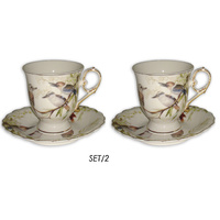 KOOKABURRA 2 CUPS 2 SAUCERS