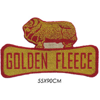 PVC BACK GOLDEN FLEECE 55x90CM