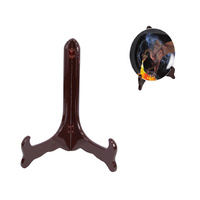 9" ROSEWOOD COLOUR PLATE STAND