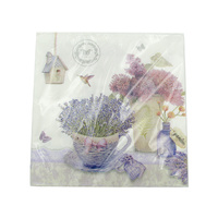 SPRING LAVENDER NAPKINS 20PK 20CM