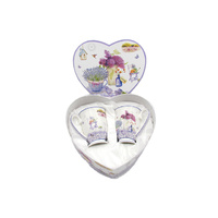 SPRING LAVENDER 280CC HEART MUGS