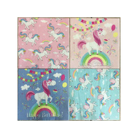 NAPKINS 4ASST-UNICORN