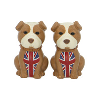 BULLDOG SALT & PEPPER SET