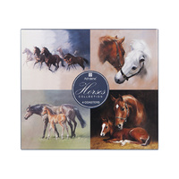 HORSES 4PK COASTER