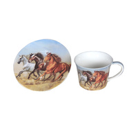 HORSE 250CC CUP AND SAUCER SET