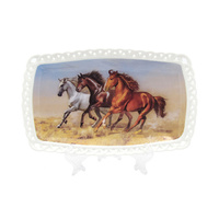 HORSE PLATE 25X15CM
