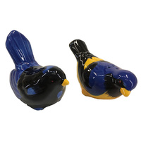 BLUE WREN SALT AND PEPPER SET 8.5CM