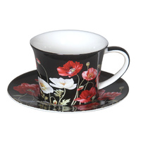 POPPIES 250CC CUP AND SAUCER SET