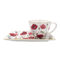 POPPIES 250CC CUP AND SAUCER B/FAST SET