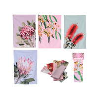 AUST FLORAL TEA TOWEL 4ASST