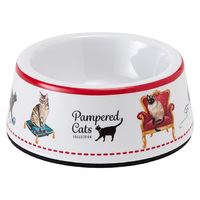 PAMPERED CATS SMALL PET BOWL