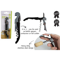 BOTTLE OPENER 3 MULTI FUNCTION W/KNIFE