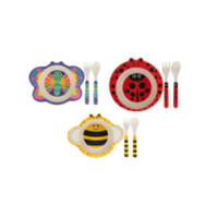 BAMBOO KIDS 3PC DINING SET 3ASST