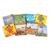 IMPRESSIONIST NAPKINS 33CM 20PK 7ASST