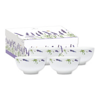 LAVENDER FIELDS DESSERT BOWL SET 4