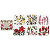 AUS FLORAL EMBLEMS COASTER 6PK