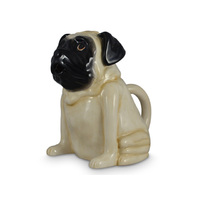PUG TEAPOT CREAM 22CM