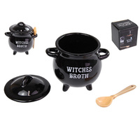13CM WITCHES BROTH CAULDRON SOUP BOWL