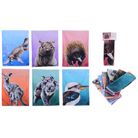 AUST ANIMALS TEA TOWEL 6ASST