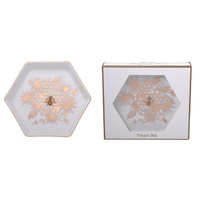 HONEYCOMB BEES TRINKET DISH