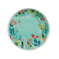 AQUA BIRD GIVING PLATE