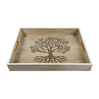 40X30CM TREE OF LIFE MDF TRAY QTY 2